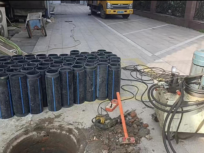 虎丘PE置换管厂家 DN315置换管 非开挖管短管置换